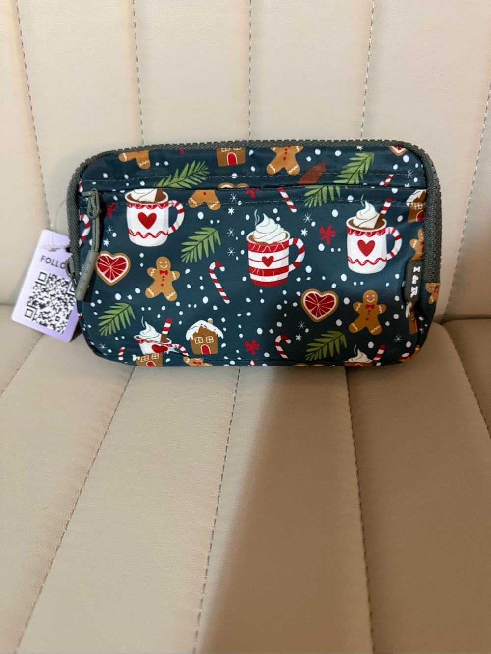 🌈Iris and Rainbow gingerbread RFID trio wallet